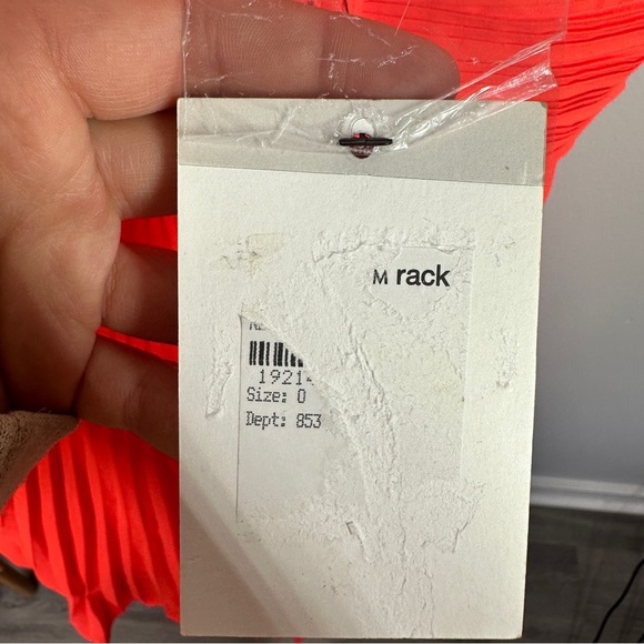 NWT A.L.C. Neon Orange Marbury One Shoulder Dress sz 0 - Picture 4 of 8